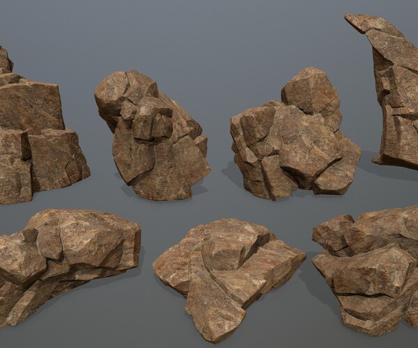 ArtStation - desert rocks | Game Assets