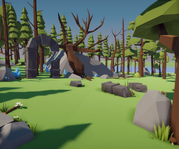 ArtStation - Low Poly Nature Pack - Asset for Unity 3D, Map and Models ...