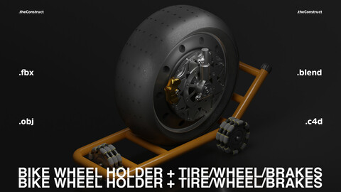 Bike wheel with wheelholder | 1
