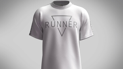 T-Shirt White Runner