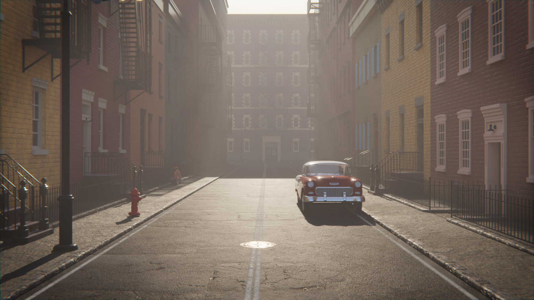 ArtStation - New York Street 3d Scene | Resources