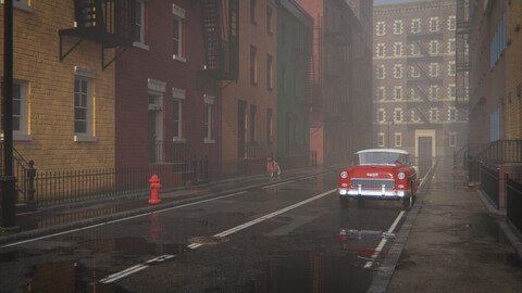 New York Street 3d Scene