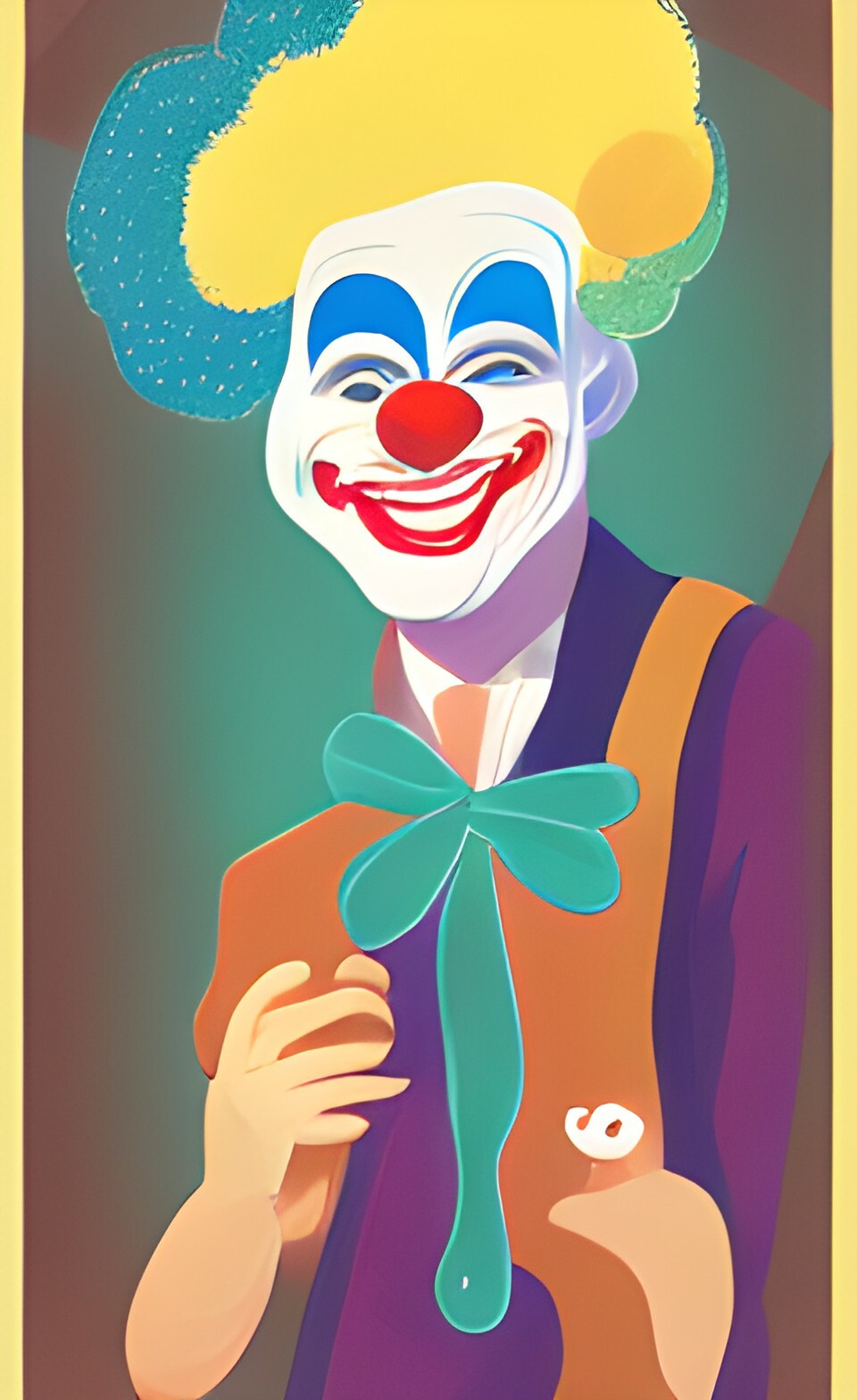 ArtStation Mask Clown digital illustration 1K image pack Artworks