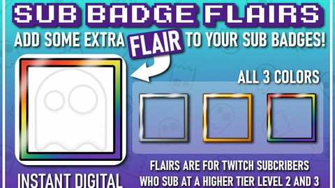 Twitch Sub Badge Flairs: Frames