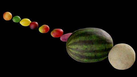 Fruit Props Asset Pack 4k PBR Textures