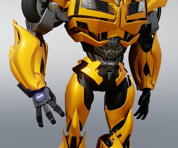 Artstation - [transformers:prime] -rigged Character- Bumblebee 3dmodel 