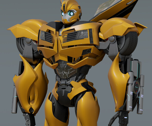 ArtStation - [TRANSFORMERS:PRIME] -Rigged character- BUMBLEBEE 3Dmodel ...