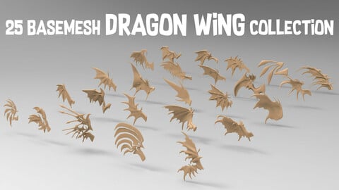 25 basemesh dragon wing collection