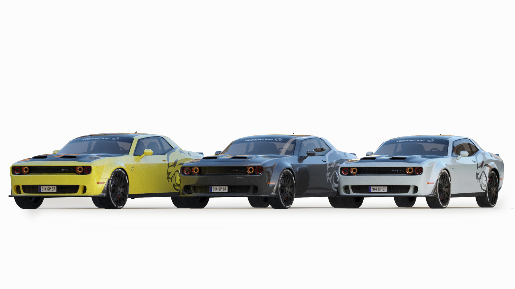 ArtStation - Dodge Challenger Hellcat Redeye | Resources