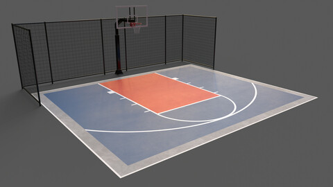 PBR Modular Outdoor Basketball Court B