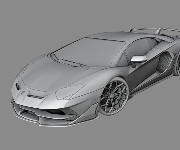 ArtStation - LAMBORGHINI AVENTADOR 770 HP GAME READY LOW POLY MODEL ...