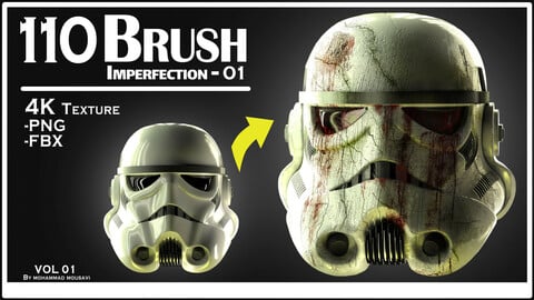 110 Brush Imperfection - VOL 1 + 3D model