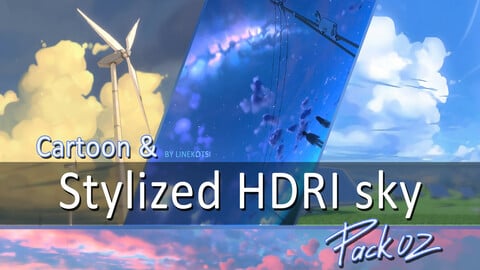Cartoon & Stylized HDRI sky Pack 02