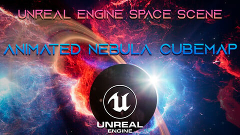 Animated Nebula Space Scene for Unreal Engine 5