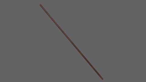 PBR Wushu Stick Wood4
