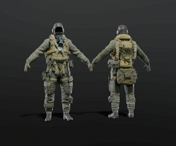 ArtStation - SOLDIER WWII USA Paratrooper | Resources