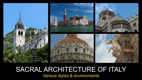 Sacral architecture of Italy - Photopack (UPDATE: Personal Use License added)