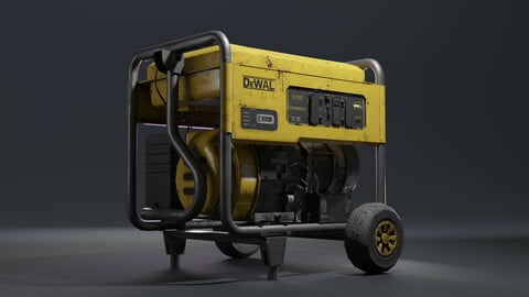 Mobile Generator Game Ready PBR Low-poly 3D model