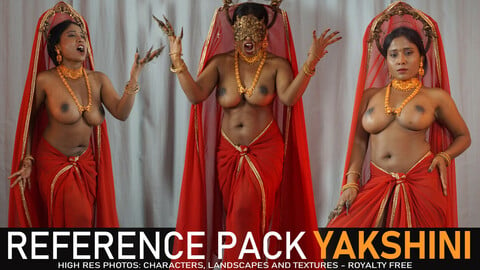 Yakshini 900+ images including lighting and costume variations