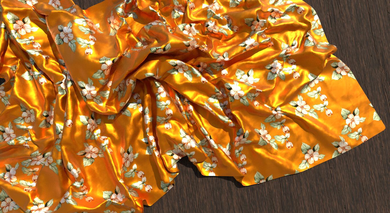ArtStation fabric_50 high quality satin fabric smart materials