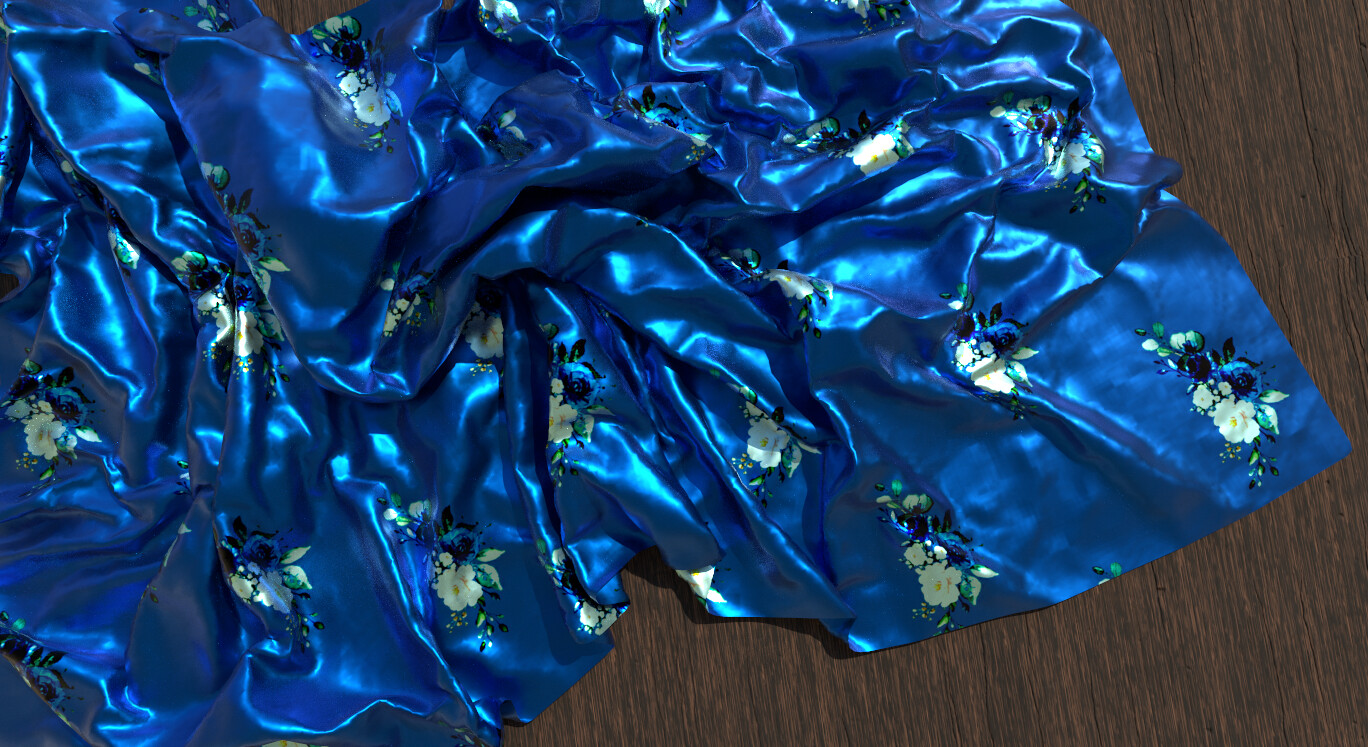 ArtStation fabric_50 high quality satin fabric smart materials