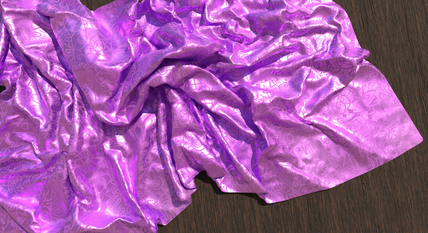 ArtStation fabric_50 high quality satin fabric smart materials