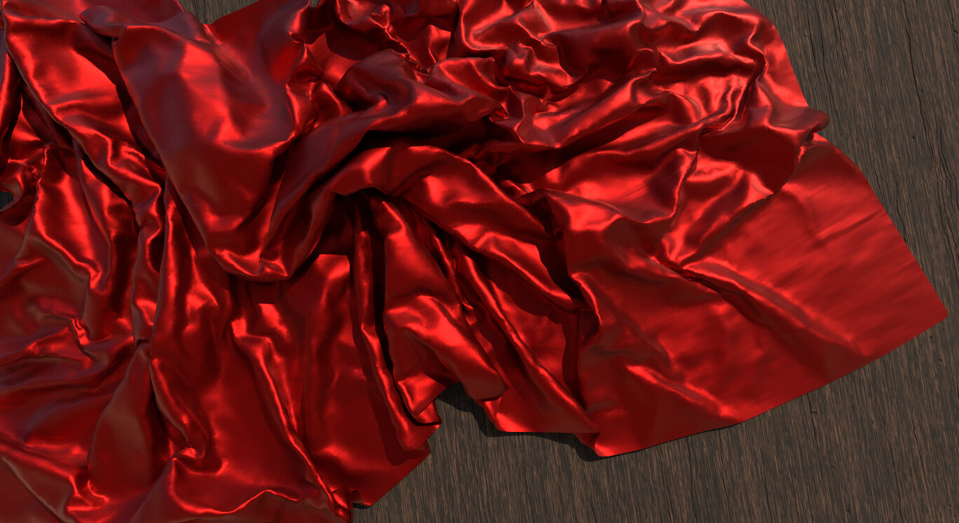 ArtStation fabric_50 high quality satin fabric smart materials