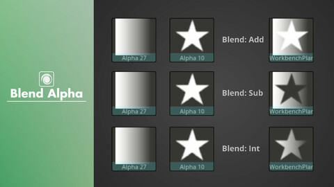 Blend Alpha - ZBrush Plugin