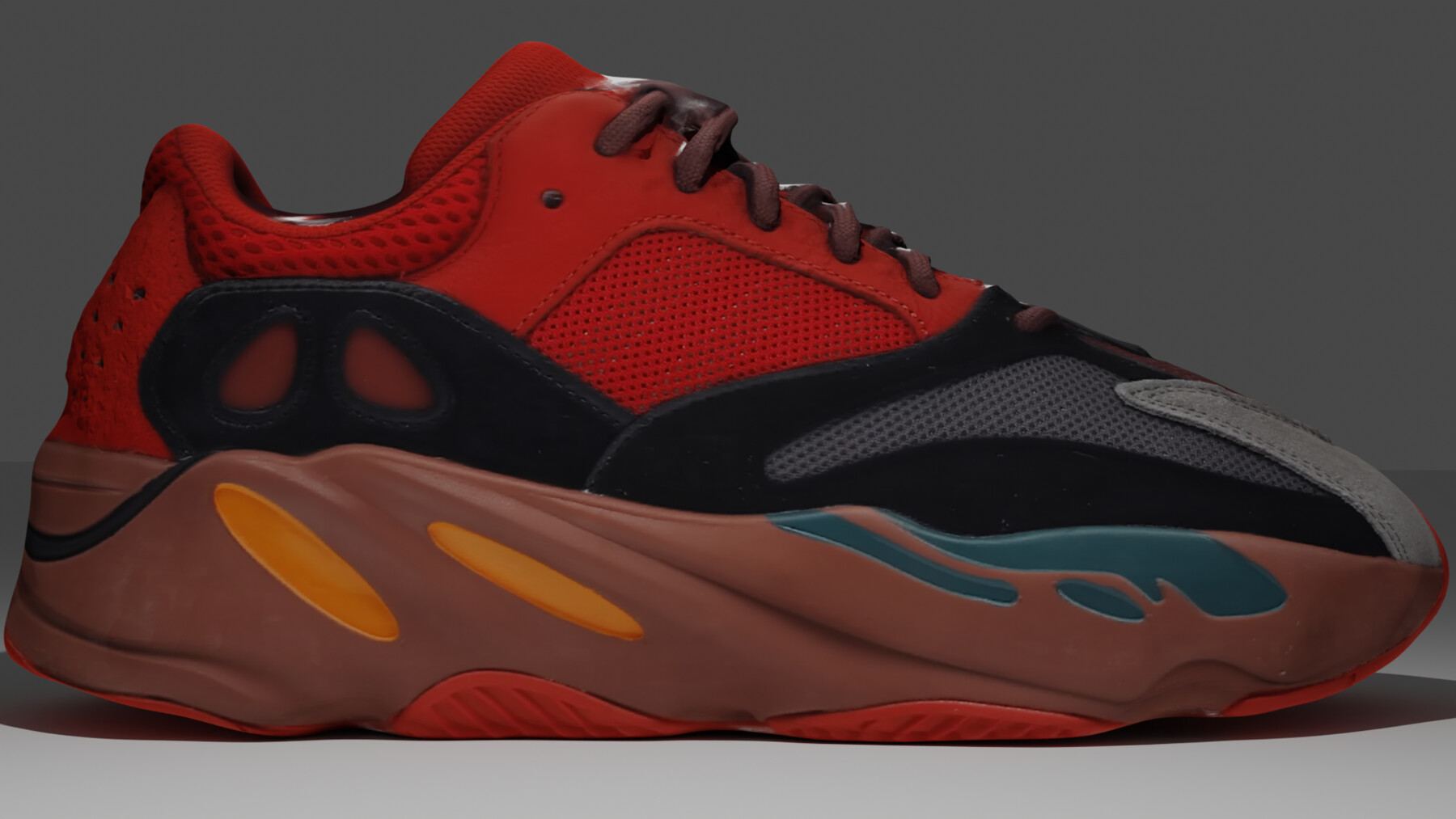 yeezy boost 700 black and red