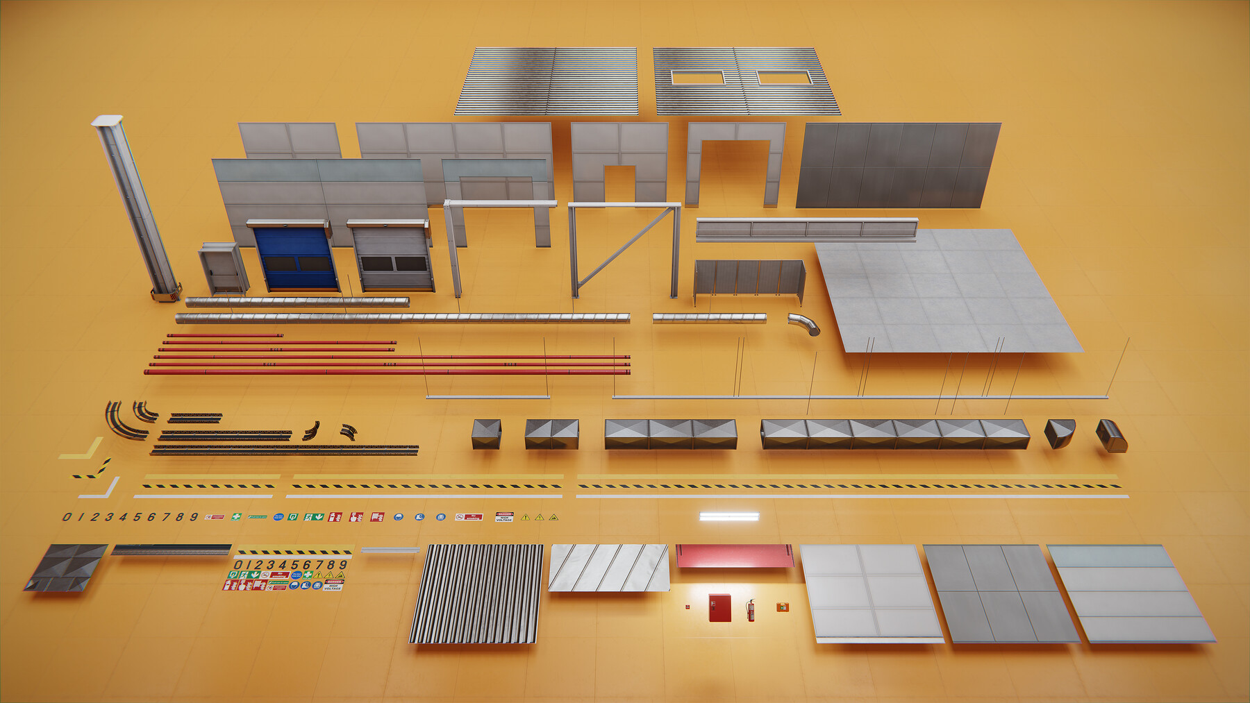 ArtStation - Factory Interior Modular Pack - Factory Props Vol 1 ...