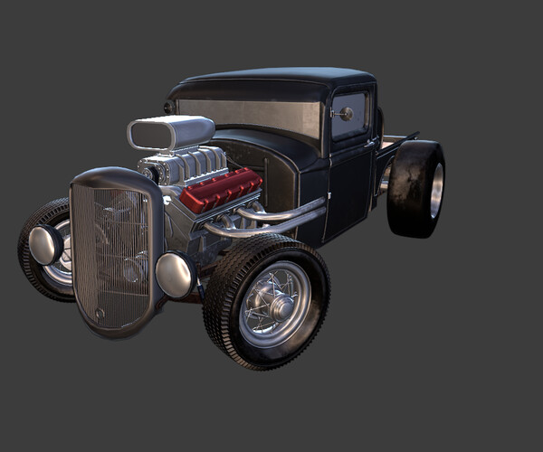 ArtStation - HOT ROD GAME READY | Game Assets