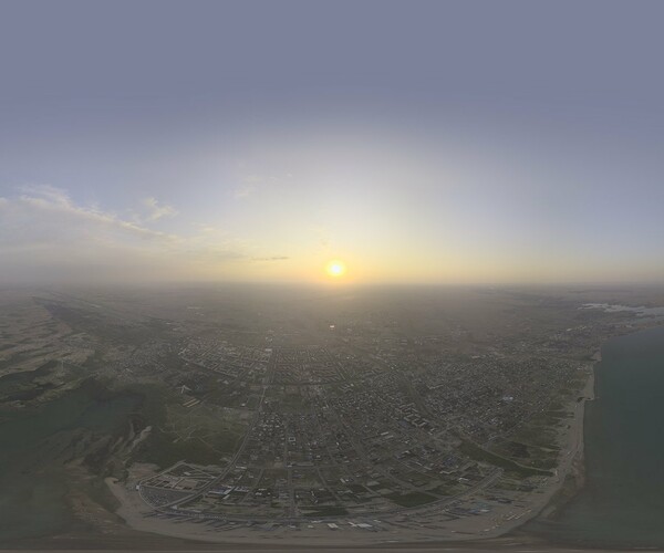 ArtStation - 1km Above The City and Lake | Resources