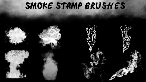 8 Smoke Stamp Brushes for Photoshop