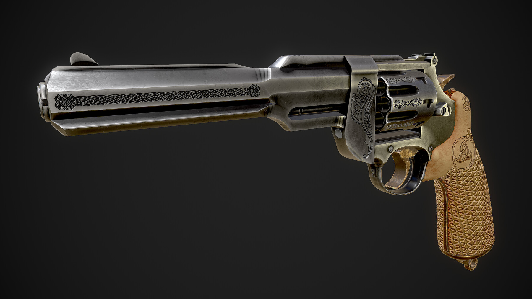 ArtStation revolver Game Assets