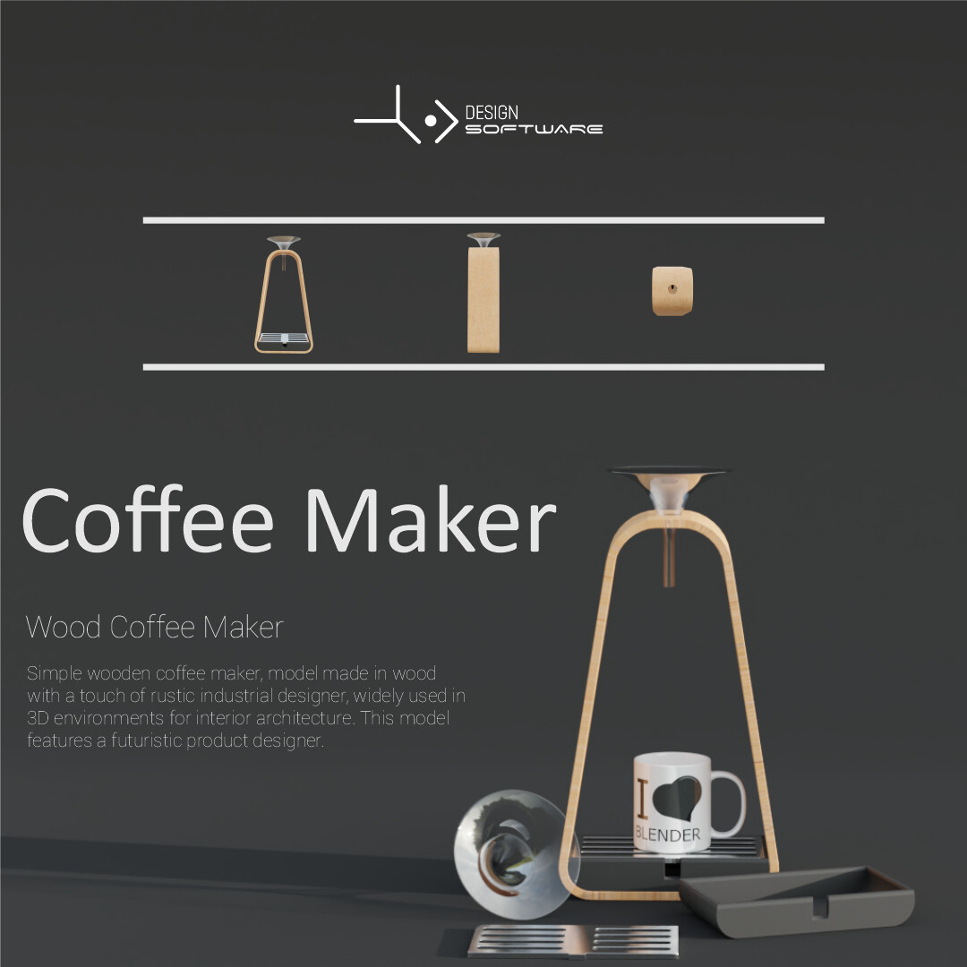 ArtStation Wood Coffee Maker Resources