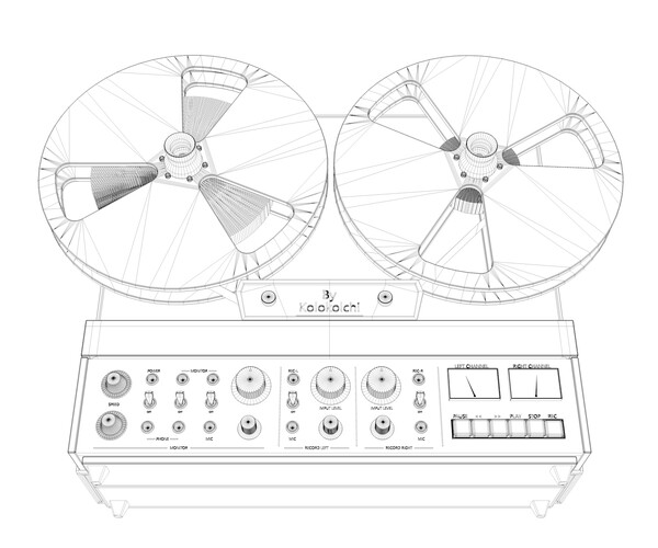 ArtStation Reel to Reel Tape Recorder Game Assets