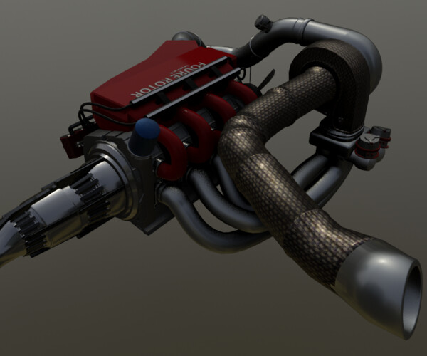 ArtStation - 4 Rotor Engine Highly Detailed | Game Assets