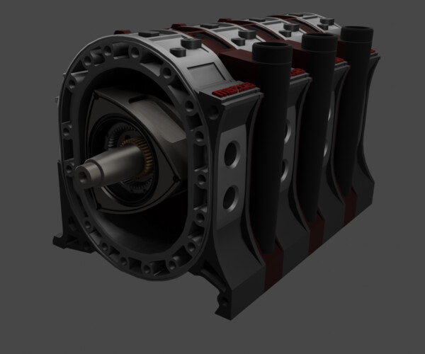 ArtStation - 4 Rotor Engine Highly Detailed | Game Assets