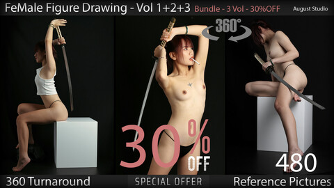 Female Figure Drawing - Bundle Vol 01- Reference Pictures