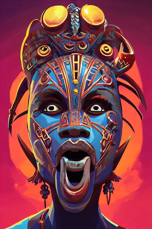 ArtStation - Afrika Forever Tribal Mask 2.4k png collection pack | Artworks