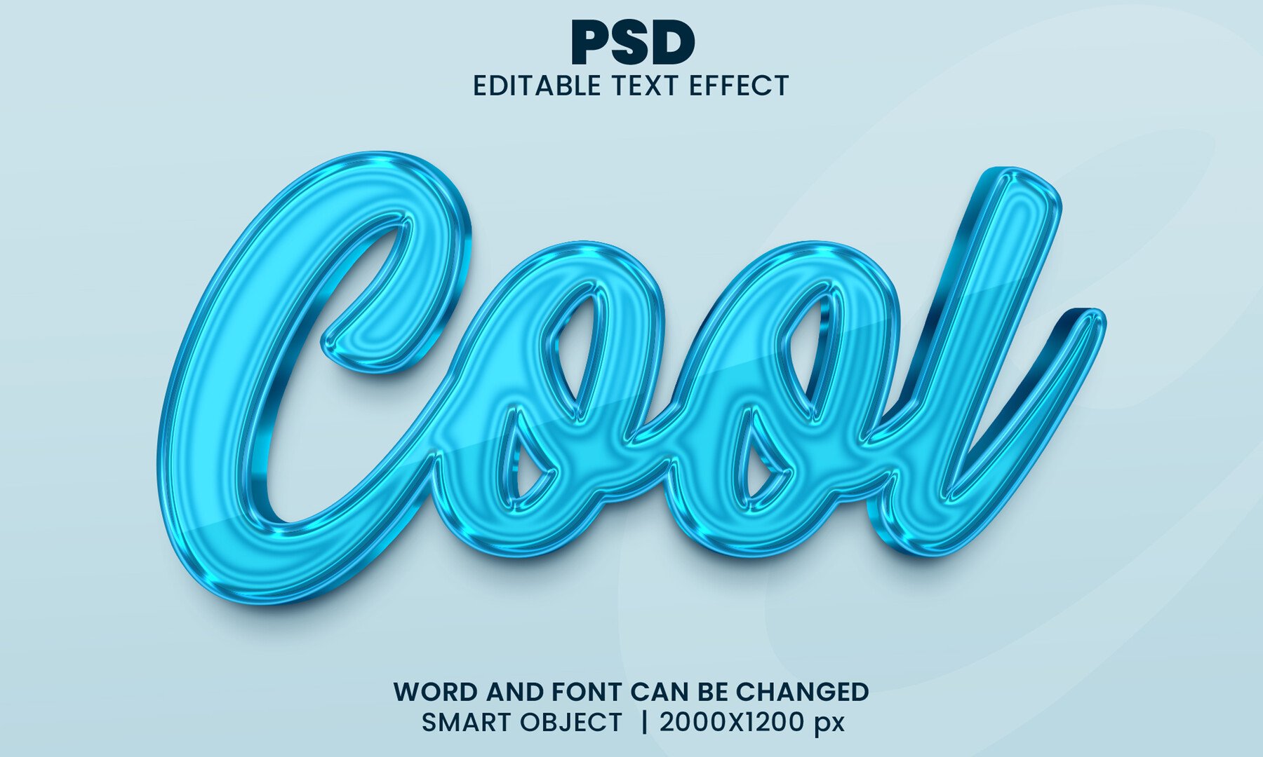 ArtStation - 3D Cool PSD Fully Editable Text Effect. Layer Style PSD ...