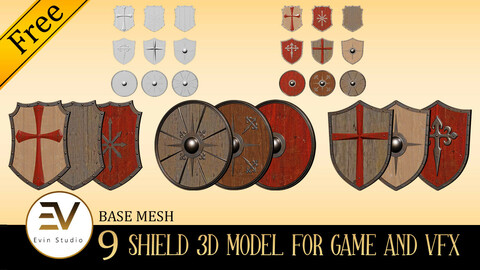 9 SHIELD 3D MODEL