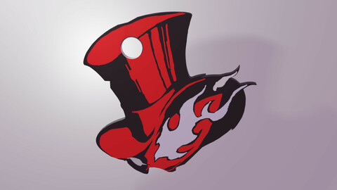ArtStation - Persona 5 Phantom Thieves Logo Coloured | Resources
