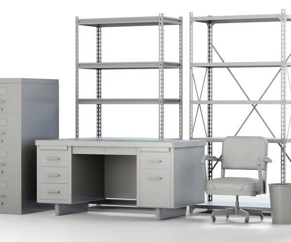 ArtStation Office Furniture Pack Resources