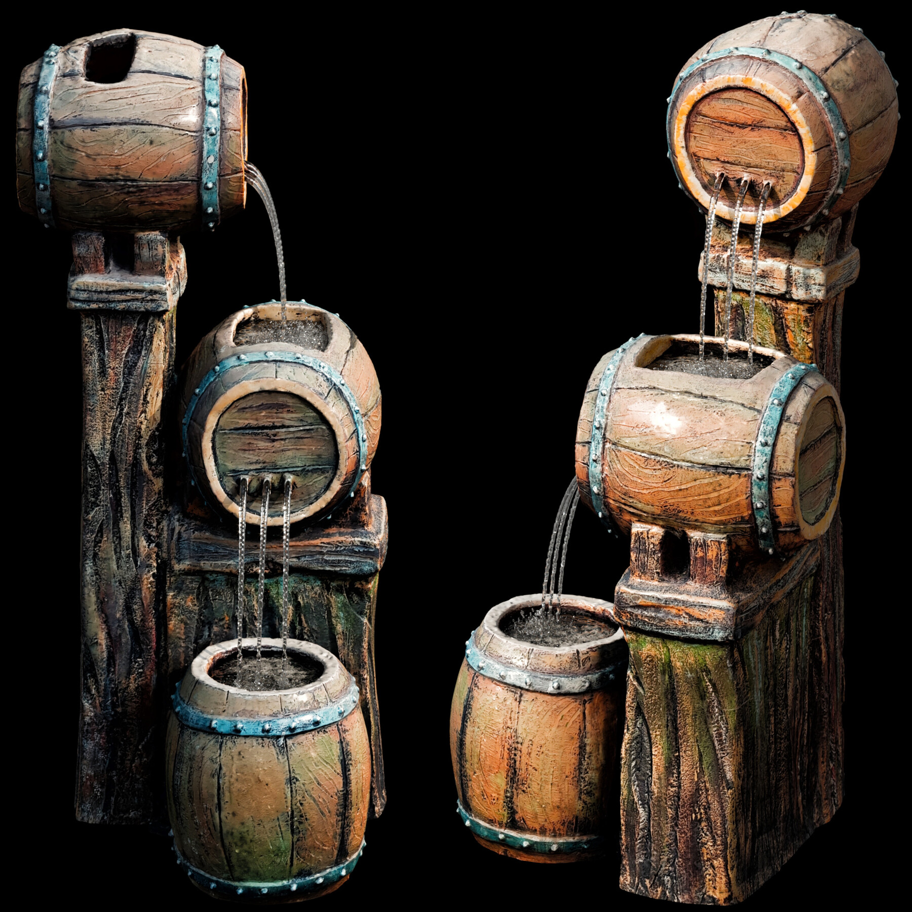 ArtStation Waterfall fountains cascade 19 Game Assets