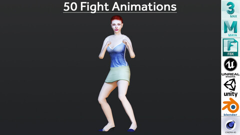 50 FIGHT ANIMATIONS