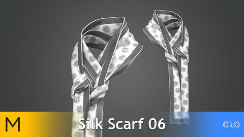 Silk Scarf 06 Marvelous Designer, CLO3D