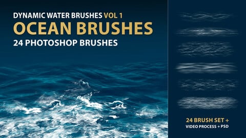 Dynamic Ocean Photoshop Brushes | MS Brushes