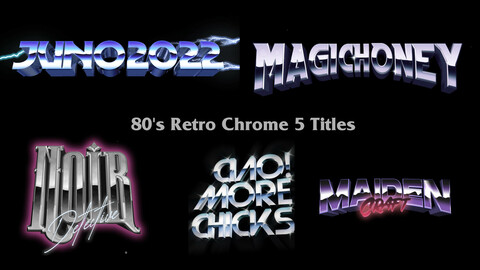 80s Retro Chrome 5 Titles