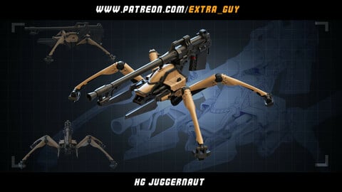 HG Juggernaut 3D Printable 40mm and 55mm
